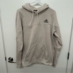 Adidas Tan Hooded Sweatshirt Hoodie